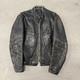 Vintage 60s Cafe Racer Leather Jacket