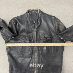 Vintage 60s Cafe Racer Leather Jacket