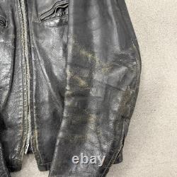 Vintage 60s Cafe Racer Leather Jacket