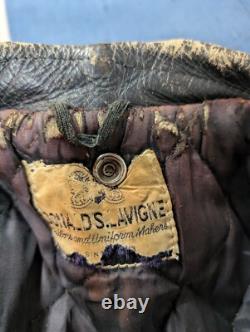 Vintage 60s Donald S. Lavigne Dragon Art Motorcycle Biker Leather Jacket M/L