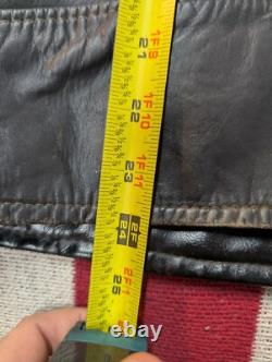 Vintage 60s Donald S. Lavigne Dragon Art Motorcycle Biker Leather Jacket M/L