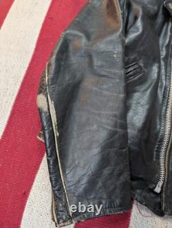 Vintage 60s Donald S. Lavigne Dragon Art Motorcycle Biker Leather Jacket M/L