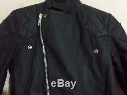 Vintage 70'S BELSTAFF REBEL WAXED COTTON A LEATHER MOTORCYCLE JACKET SIZE 36