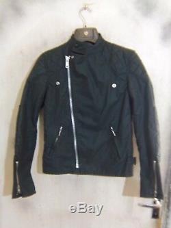 Vintage 70'S BELSTAFF REBEL WAXED COTTON A LEATHER MOTORCYCLE JACKET SIZE 36 XS