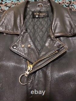 Vintage 70's AMF Harley Davidson leather motorcycle jacket men 44 Reg