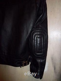 Vintage 70's Belstaff Leather Pefecto Motorcycle Jacket Size 40