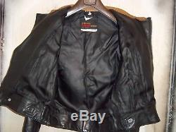 Vintage 70's Belstaff Leather Pefecto Motorcycle Jacket Size 40