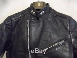 Vintage 70's Belstaff Leather Perfecto Motorcycle Jacket Size 108cm