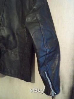 Vintage 70's Belstaff Leather Perfecto Motorcycle Jacket Size 108cm