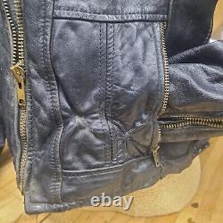 Vintage 70's Leather Sportster Moto Jacket Men's Size 44