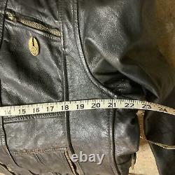 Vintage 70's Leather Sportster Moto Jacket Men's Size 44