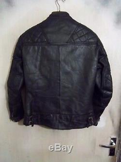 Vintage 70's Lewis Leathers Aviakit Monza Leather Motorcycle Jacket Size Xs