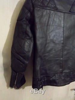 Vintage 70's Lewis Leathers Aviakit Monza Leather Motorcycle Jacket Size Xs