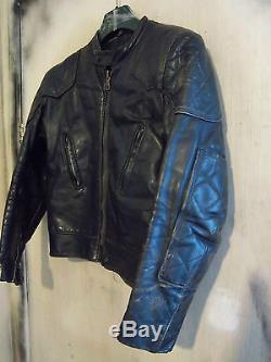 Vintage 70's Lewis Leathers Aviakit Phantom Leather Motorcycle Jacket Size 40