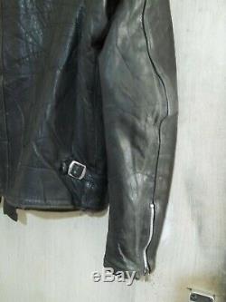 Vintage 70's Lewis Leathers Aviakit Racing, Leather Motorcycle Jacket Size 40