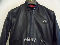 Vintage 70's Lewis Leathers Super Sportsman Leather Motorcycle Jacket Size 40