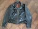 Vintage 70s Black Leather Motorcycle Jacket Mens 38 Talon Zip Biker