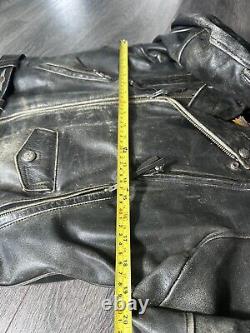 Vintage 70s Harley Davidson Leather Motorcycle Biker Jacket Sz M VTG RARE MOTO