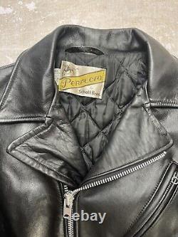 Vintage 70s Schott Perfecto Motorcycle Jacket Talon Zipper? Made in USA MINT