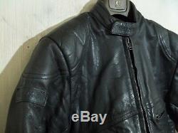 Vintage 80's Belstaff Leather Motorcycle Jacket Size 44