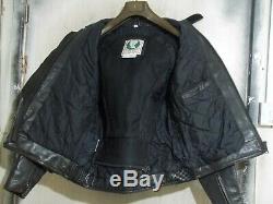 Vintage 80's Belstaff Leather Motorcycle Jacket Size 44