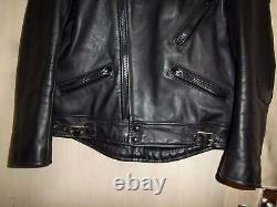 Vintage 80's Belstaff Leather Perfecto Motorcycle Biker Jacket Size 40