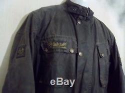 Vintage 80's Belstaff Trialmaster Waxed Motorcycle Jacket Size L Uk Made