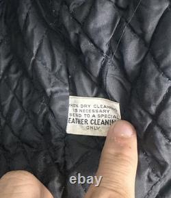 Vintage 80's Hein Gericke Men's Black Leather Motorcycle Jacket Size 44