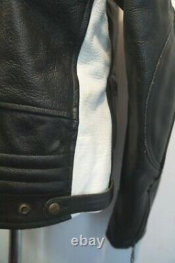 Vintage 80's Leather Alpinestars Motorcycle Jacket Size Uk XL With Red Bull Logo