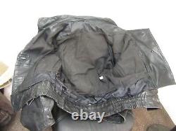 Vintage 80's Leather Swedish Tanker Motorcycle Jacket Size XL