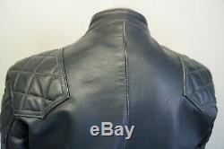 Vintage 80's Lewis Leathers Phantom Motorcycle Blue Jacket Size 44 (uk M)