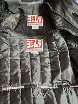 Vintage 80's Yoshimura Armored Motorcycle Racing Leather Jacket, Exc Conc