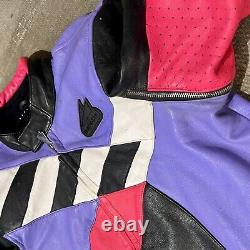 Vintage 80s 90s Hein Gericke Leather Moto Jacket Padded Biker Rad Street Race 44
