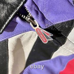 Vintage 80s 90s Hein Gericke Leather Moto Jacket Padded Biker Rad Street Race 44