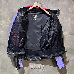 Vintage 80s 90s Hein Gericke Leather Moto Jacket Padded Biker Rad Street Race 44
