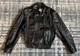 Vintage 80s Big Steel Man Satin Lined Black Leather Bomber Jacket Size 40 Canada
