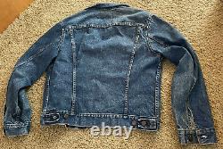 Vintage 80s Levis Trucker Denim Jean Jacket USA MADE Size 42 70506 VERY NICE