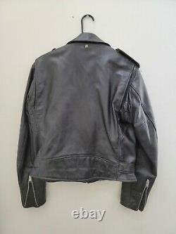 Vintage 80s Schott Perfecto 118 Leather Motocycle Jacket Size 40 Made in USA