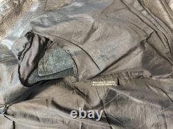 Vintage 80s Wilsons Leather Biker Jacket Men's XL Black Motorcycle Moto Biker
