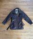 Vintage 90's Brown Leather Moto Jacket Men's S
