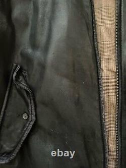 Vintage 90's Polo Ralph Lauren BUTTERY SOFT Black Leather Bomber Jacket Coat L