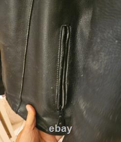Vintage 90's River Road Men's Leather Cafe Racer Motorcycle Jacket SZ 48