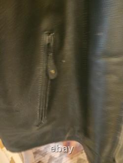 Vintage 90's River Road Men's Leather Cafe Racer Motorcycle Jacket SZ 48