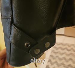 Vintage 90's River Road Men's Leather Cafe Racer Motorcycle Jacket SZ 48