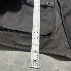 Vintage 90s Belstaff Waxed Canvas Tin Cloth Motorcycle Jacket Size 2xl Rare