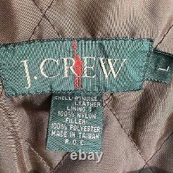 Vintage 90s J Crew Leather Motorcycle Jacket Adult Large Brown Bike Full Zip Men