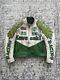 Vintage 90s Kawasaki Racing Leather Motorcycle Jacket Size XL