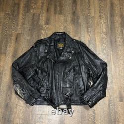 Vintage 90s Leather Motorcycle Jacket