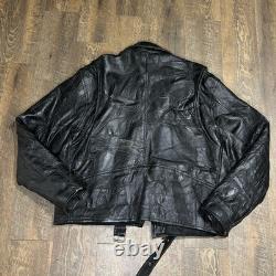 Vintage 90s Leather Motorcycle Jacket
