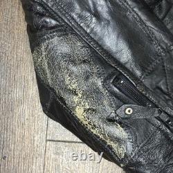 Vintage 90s Leather Motorcycle Jacket